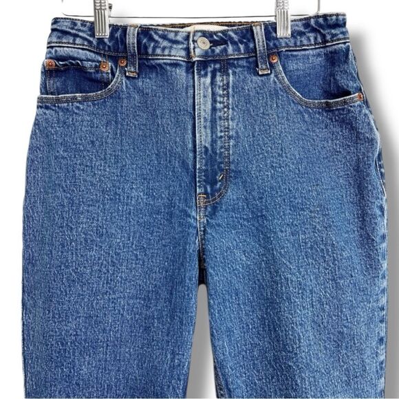 A&F Curve Love The Skinny High Rise Raw Hem Jeans Size 27/4 - Picture 6 of 9